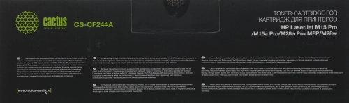 Картридж лазерный Cactus CS-CF244A CF244A черный (1000стр.) для HP LJ M15 Pro/M15a Pro/M28a Pro MFP/M28w Pro MFP фото 3