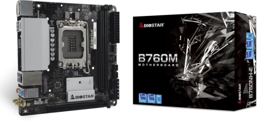 Материнская плата Biostar B760NH-E Soc-1700 Intel B760 2xDDR5 mini-ITX AC`97 8ch(7.1) 2.5Gg RAID+HDMI+DP фото 2