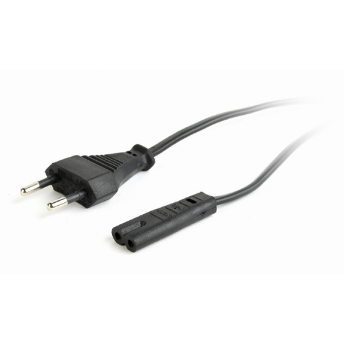 Cablexpert Кабель питания для ноутбуков, аудио/ видео техники 1,8м, VDE, 2-pin, черный, пакет