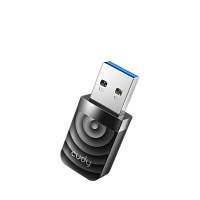 Адаптер Wi-Fi/ 1300Mbps High Gain Wi-Fi USB 3.0 Adapter, 802.11ac/a/b/g/n, 867Mbps at 5GHz + 400Mbps at 2.4GHz, USB 3.0 (WU1300S)