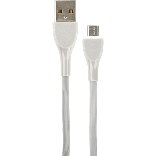 PERFEO Кабель USB A вилка - Micro USB вилка, 2.4A, серый, силикон, длина 1 м., ULTRA SOFT (U4021)