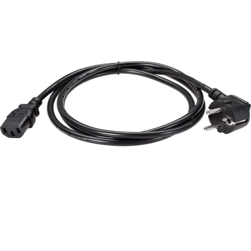 Кабель/ Кабель комп - розетка 220V EU (угловой)<VDE> 3GX1,5mm2, 1,8m, медь, Telecom <TY021-CU1.5-1.8M>