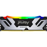 Модуль памяти Kingston 32GB DDR5 8000 FURY Renegade Silver/ Black RGB XMP Non-ECC Unbuffered DIMM (Kit 2*16gb) 1RX8 38-48-48 1.45V 288-pin 16Gbit (KF580C38RSAK2-32)