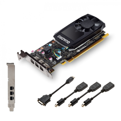 Видеокарта PNY Quadro P400 V2, 2GB GDDR5 64bit, PCI Express 3.0 x16, CUDA Cores 256, 3 x mDP 1.4, 30W, 150 mm (VCQP400V2-BLK) фото 2