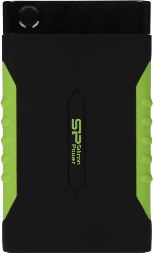 Жесткий диск Silicon Power USB 3.0 2Tb SP020TBPHDA15S3K A15 Armor 2.5 черный/ зеленый