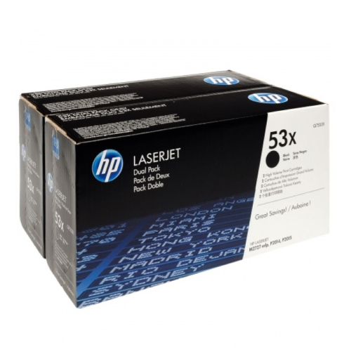 Картридж HP 53Х, черный / 7000 страниц, двойная упаковка (Q7553XD) фото 3