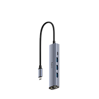 Адаптер/ 5-IN-1 USB Hub with GbE (UH605)