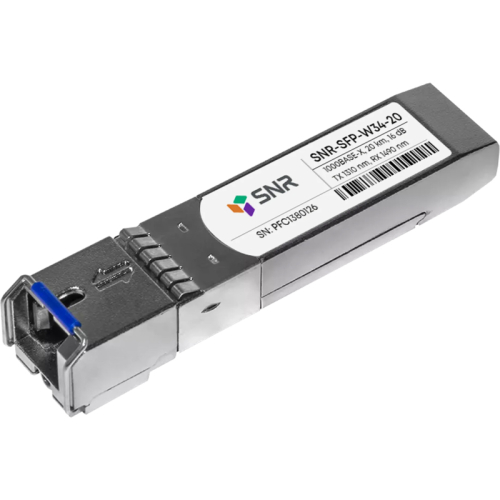 Модуль/ Модуль SFP WDM, дальность до 20км (12dB), 1310/1490nm (SNR-SFP-W34-20)