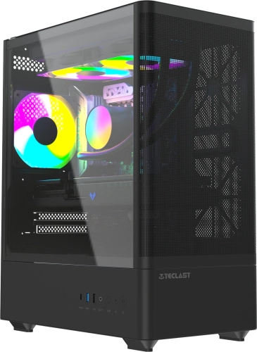 Компьютер Teclast G03 Core Ultra 7 265KF (3.9) 32Gb SSD1Tb RTX5070 12Gb Windows 11 Pro GbitEth WiFi BT 750W черный (G03 265KF32G1T5070BKRU) фото 2