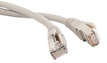Патч-корд RJ45 - RJ45, 4 пары, FTP, категория 6A, 5 м, серый, LANMASTER LAN6A-S45-45-5.0-GY