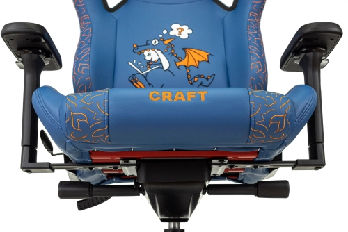 Кресло игровое Knight Craft Dragon синий экокожа крестов. металл (KNIGHT CRFT DRAGON B) фото 17
