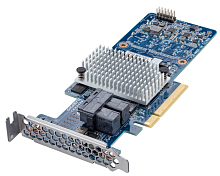 Gigabyte RAID Controller PCIe 3.0 x8, SAS/ SATA 12G, RAID 0,1,5,6,10,50,60, Cache 2Gb, SAS3108, 8 ports (2*int SFF8643), Up to 32 x physical devices via SAS expander, only for Gigabyte Servers (CRA4448)
