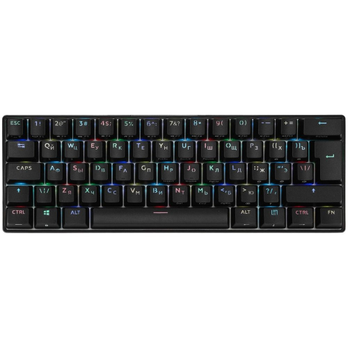 Клавиатура Royal Kludge RK61 Black USB/ 2.4 GHz/ Bluetooth, RGB, Hot Swap, Red switch (RK61 BLACK (RED SWITCH))