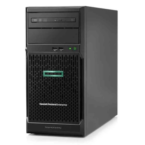 Сервер HPE ProLiant ML30 Gen10 Plus E-2314 Hot Plug Tower(4U), Xeon4C 2.8GHz(8MB), 1x16GB1UD_3200, IntelVROC(RAID 0/1/5/10), noHDD(8)SFF, noDVD, iLOstd(no port), 1NHPFan, PCIfan-baffle, 2x1GbEth, 1x500W(2up) (P44722-421)