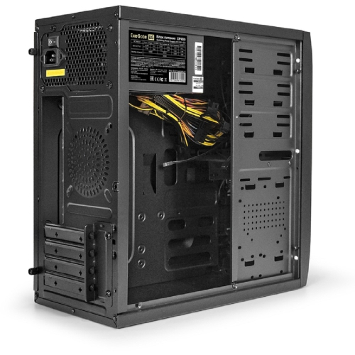 Exegate EX272745RUS Корпус Minitower Exegate QA-412U Black, mATX, , 2*USB+2*USB3.0, Audio фото 2