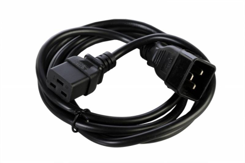 Шнур (кабель) питания с заземлением IEC 60320 C19/ IEC 60320 C20, 16А/ 250В (3x1,5), длина 3 м. (R-16-CORD-C19-C20-3)
