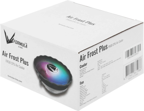 Устройство охлаждения(кулер) Aerocool Air Frost Plus Soc-AM4/1151/1200 3-pin 24dB Al 110W 360gr LED Ret (AIR FROST PLUS FRGB 3P) фото 10