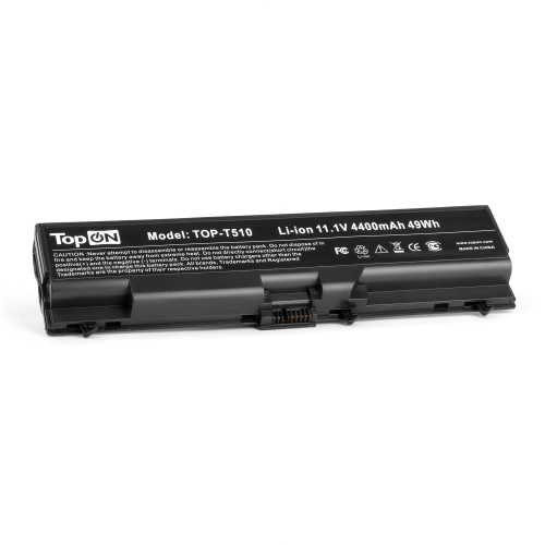 Аккумулятор для ноутбука Lenovo ThinkPad L410, T410, W510, E40, Edge 14, 15, E520 11.1V 4400mAh PN: 42T4235 (TOP-T510)