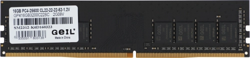 Память DDR4 16GB 3200MHz Geil GP416GB3200C22SC Pristine RTL PC4-25600 CL22 DIMM 288-pin 1.2В kit Ret