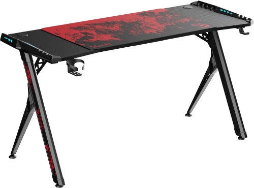 Стол игровой Bloody BD-TB101 столешница ЛДСП карбон каркас черный 140x75x75см фото 2