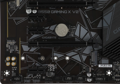 Материнская плата/ MB GIGABYTE AMD B550 sAM4, 4xDDR4(128GB), DVI-D/HDMI 2.1, 1xPCIe 4.0x16, 1xPCIe 3.0x16, 3xPCIe 3.0, 1xLAN, 4xSATA 6Gb/s, 2xM.2, 4xUSB 3.2, 2xUSB 2.0, 1xPS/2, ATX (B550 GAMING X V2) фото 5