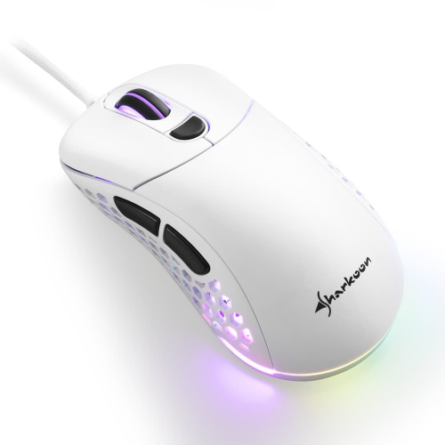 Игровая мышь Sharkoon Light2 200 USB RGB белая (LIGHT2-200-WHITE) фото 2