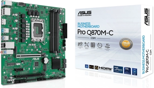 Материнская плата ASUS PRO Q870M-C-CSM LGA1851 mATX 4хDDR5 2хPCIEx16 PCIEx1 2xM.2 USB-C DP HDMI GLAN (90MB1KEP-M0EAYC) фото 2