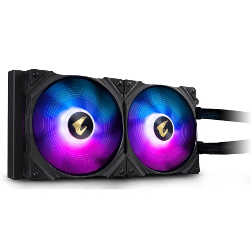 Жидкостная система охлаждения Gigabyte AORUS WATERFORCE 280, 2 x 140mm ARGB Fan, RTL {6} (552367) (GP-AORUS WATERFORCE 280) фото 2
