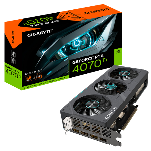 Видеокарта Gigabyte PCI-E 4.0 GV-N407TEAGLE OC-12GD 2.0 NVIDIA GeForce RTX 4070TI 12288Mb 192 GDDR6X 2625/ 21000 HDMIx1 DPx3 HDCP Ret фото 2