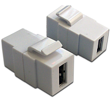 Модуль Keystone, USB 2.0, тип A, мама-мама, 180 градусов, белый (LAN-OK-USB20-AA/ V-WH) (LAN-OK-USB20-AA/V-WH)