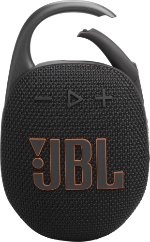 Колонка порт. JBL Clip 5 черный 7W Mono BT 10м 1400mAh (2032389) (2032389#MLN)