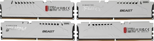 Память DDR5 4x16GB 5200MHz Kingston KF552C40BWK4-64 Fury Beast RTL Gaming PC5-41600 CL40 DIMM 288-pin 1.25В kit single rank с радиатором Ret
