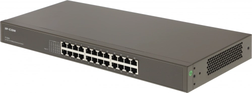 IP-COM F1024 Коммутатор неуправляемый, 24 порта, 24x100 Мбит/ с, установка в стойку, металлический корпус