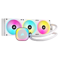 Система жидкостного охлаждения/ Water Cooling System Corsair iCUE LINK H150i RGB (360mm, White, RGB/ Fans: 3x120mm, 63.1CFM, 37dBA, 2400RPM/ Rad thickness 27mm/ S: 1851, 1700, 1200, 115X, AM5, AM4) (CW-9061006-WW)