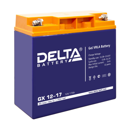 Аккумуляторная батарея DELTA BATTERY GX 12-17