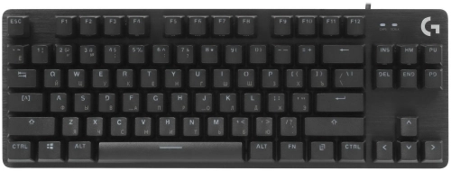 Клавиатура Logitech G412 TKL механическая черный USB for gamer LED (920-010449) кабель 1.8м