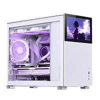 Корпус без блока питания/ Case JONSBO D31 STD SCREEN, Mini-Tower, TG, no fans, 1xUSB-A 3.2 + 1xUSB-C 3.2, mATX, mDTX, mITX White (D31 STD SCREEN WHITE)