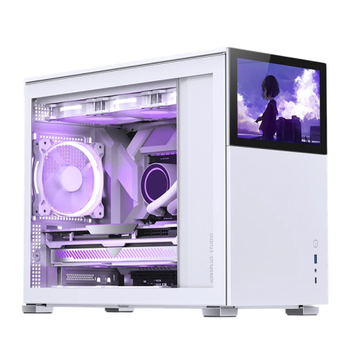 Корпус без блока питания/ Case JONSBO D31 STD SCREEN, Mini-Tower, TG, no fans, 1xUSB-A 3.2 + 1xUSB-C 3.2, mATX, mDTX, mITX White (D31 STD SCREEN WHITE)
