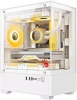 Корпус Bloody CC-125 белый без БП mATX 5x120mm 2xUSB2.0 1xUSB3.0 audio bott PSU (CC-125-WH)
