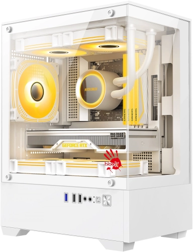 Корпус Bloody CC-125 белый без БП mATX 5x120mm 2xUSB2.0 1xUSB3.0 audio bott PSU (CC-125-WH)