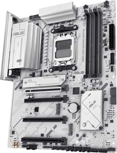 Материнская плата ASUS B850 MAX GAMING WIFI W, AM5, B850, 4*DDR5, 4*SATA, 3*M.2, 5*USB 3.2, 2*USB 2.0, Type-C, 5*PCIx16, DP+HDMI, ATX; 90MB1M10-M0EAY0 фото 6