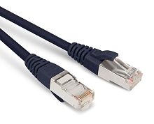 Кабельная сборка Hyperline PC-LPM-STP-RJ45-RJ45-C5e-1M-LSZH-BK Патч-корд F/ UTP, экранированный, Cat.5е (100% Fluke Component Tested), LSZH, 1 м, черный