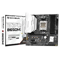 Материнская плата Maxsun MS-Terminator B650M WIFI6 B650, AM5, 4*DDR5, 1*PCIEx16, 1*PCIEx4, 1*PCIEx1, 2*M.2, 2*TypeC, 6*USB3.2Gen1, 6*USB2.0, 4*SATA3.0, 2.5G, DP, HDMI, M-ATX, RTL (6940709660805)