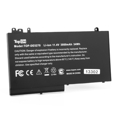 Аккумулятор для ноутбука Dell Latitude 12-E5270 11.4V 3000mAh PN: NGGX5 (TOP-DE5270)