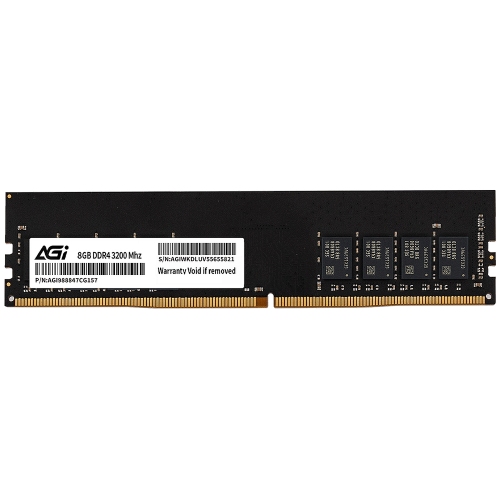 Модуль памяти AGI 8GB DDR4 3200 DIMM UD138 Non-ECC, BULK (AGI320008UD138 BULK)