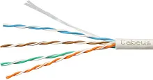 Кабель информационный Cabeus UTP-4P-CAT.5E-SOLID-GY-100 кат.5E U/UTP 4 пары PVC внутренний 100м серый