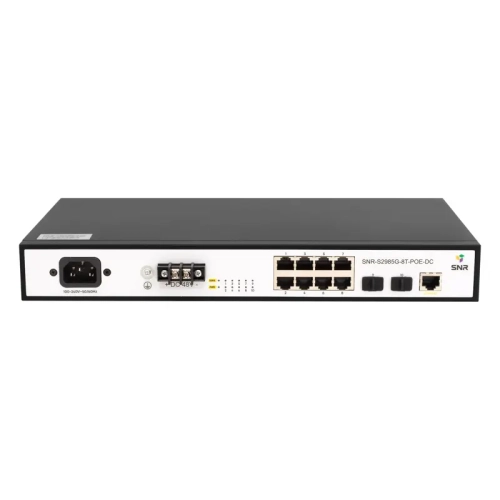 Коммутатор/ Управляемый POE коммутатор уровня 2 SNR-S2985G-8T-POE-DC