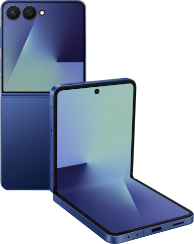 Смартфон Samsung SM-F766B Galaxy Flip7 512Gb 12Gb синий раскладной 3G 4G 1Sim 6.9