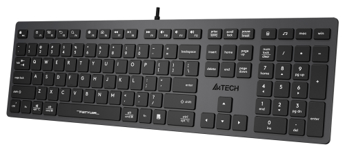 Клавиатура A4Tech Fstyler FX50 серый USB slim Multimedia (FX50 GREY) фото 5
