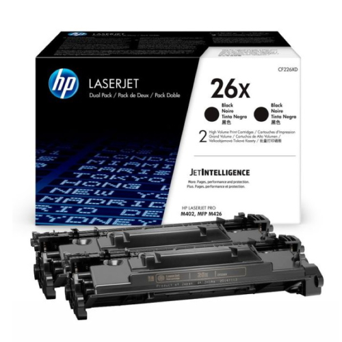 Картридж HP 26X, черный / 2x 9000 страниц (CF226XD) фото 2